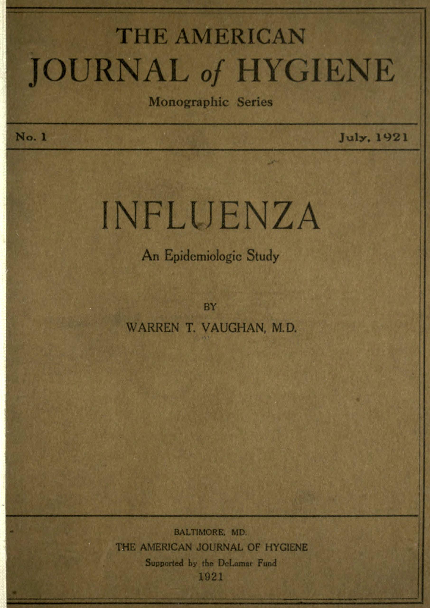 Influenza an Epidemiologic Study