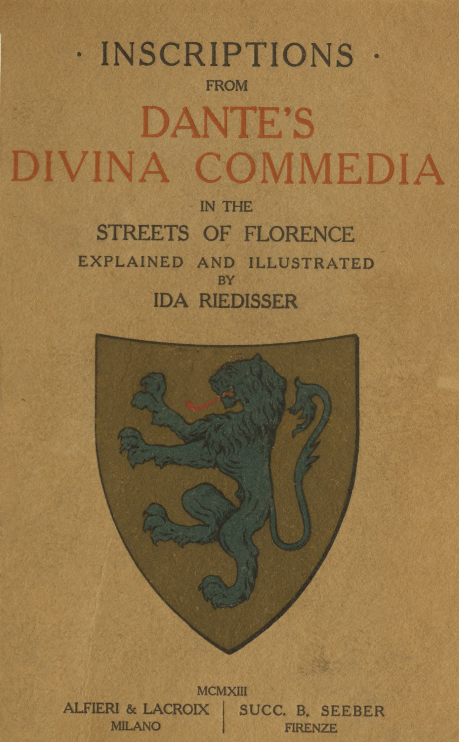 Inscriptions from Dante’s Divina Commedia in the streets of Florence