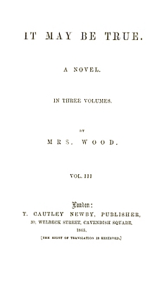 It May Be True (Vol. III)