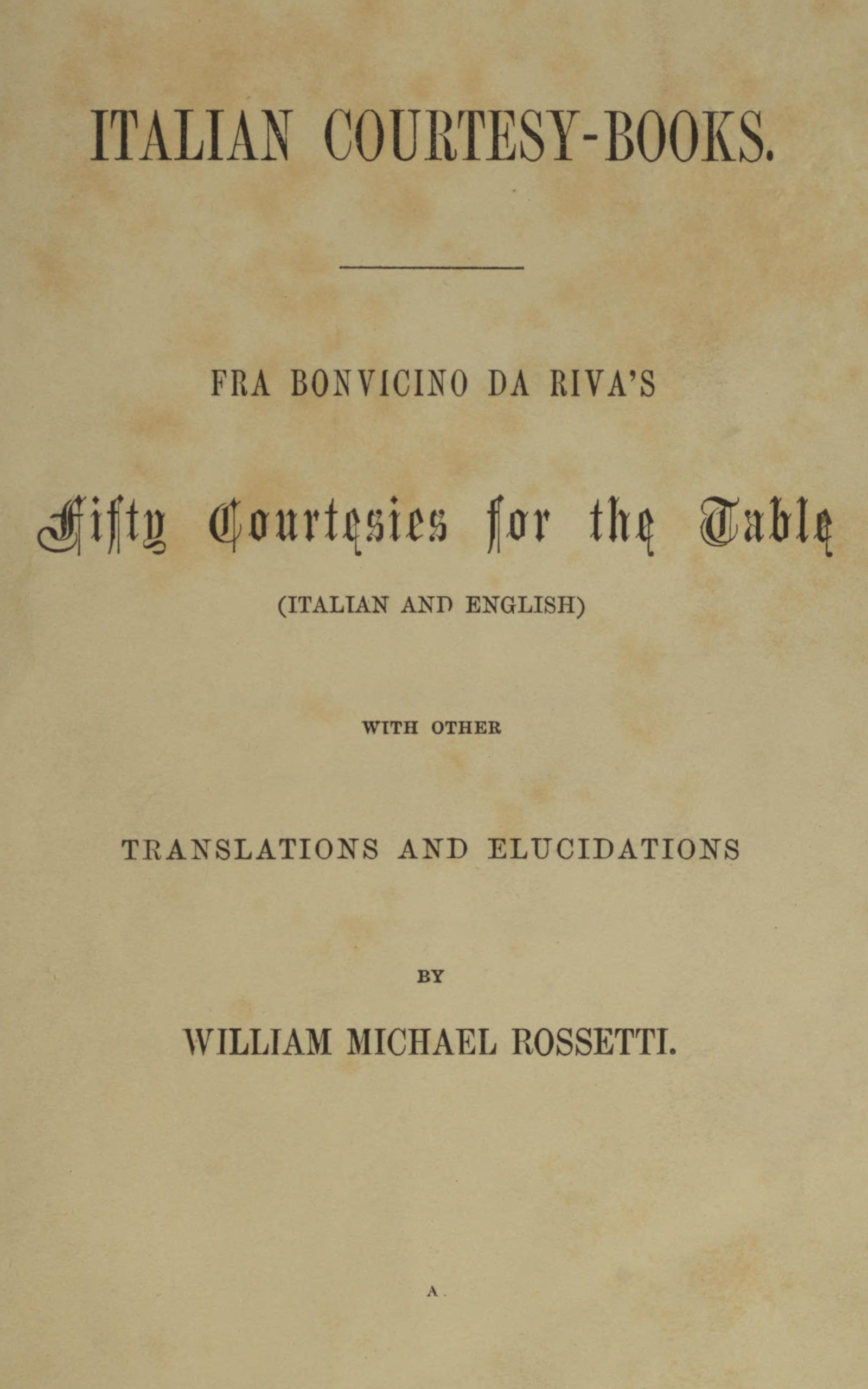 Italian Courtesy-Books