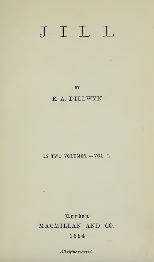Jill, volume 1 of 2