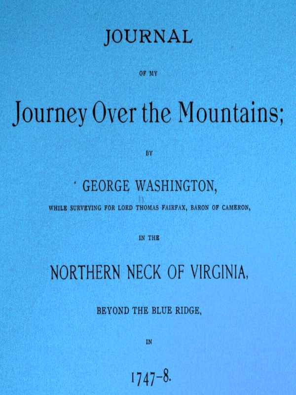 Journal of my Journey Over the Mountains