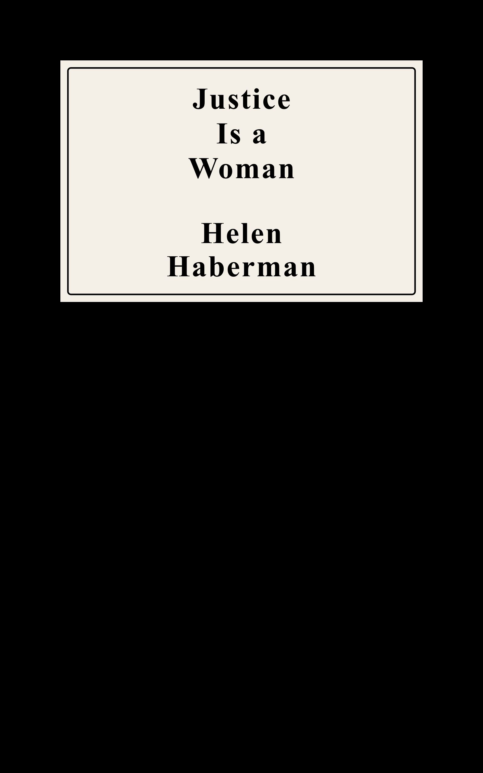 Justice Is a Woman