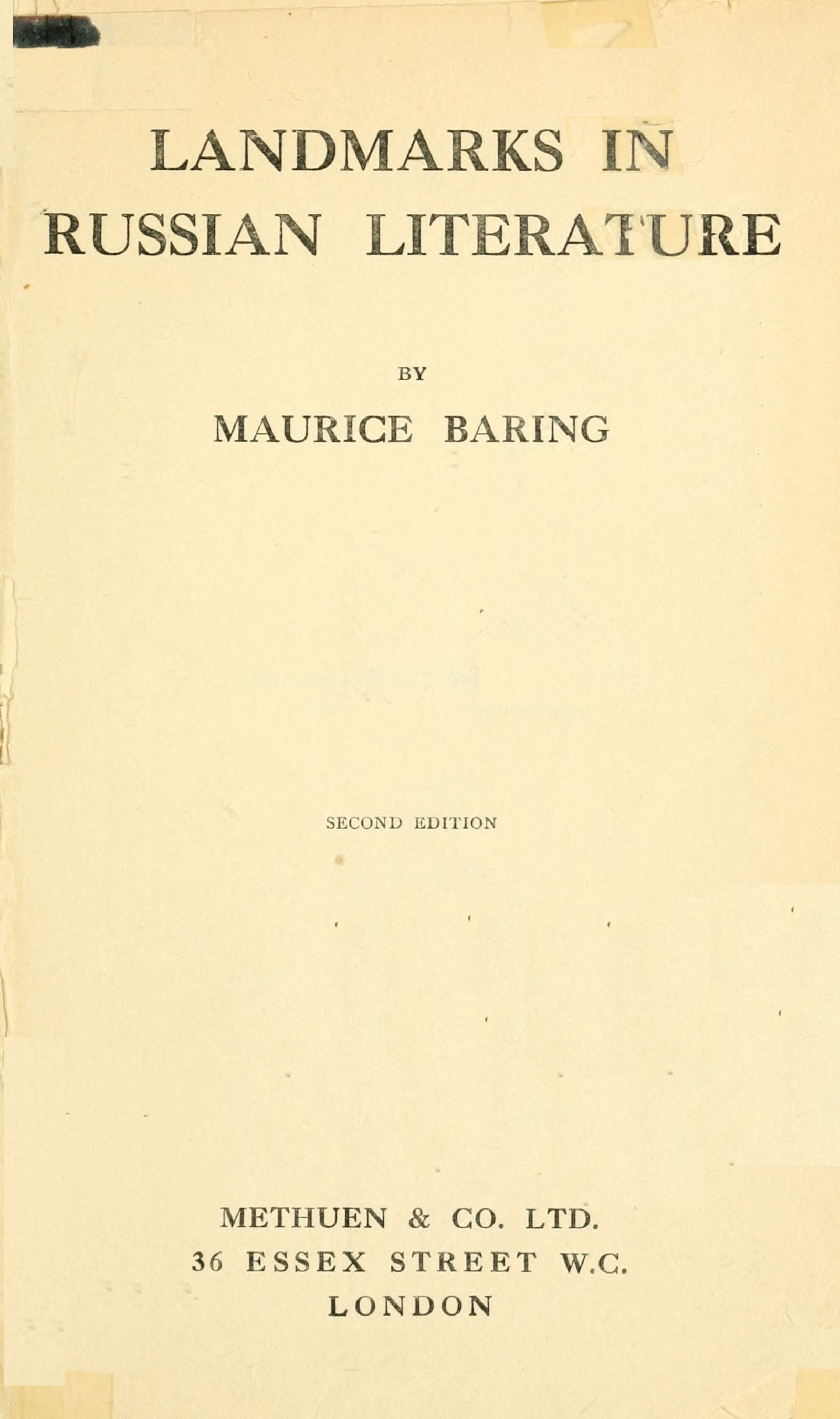 Landmarks in Russian Literature