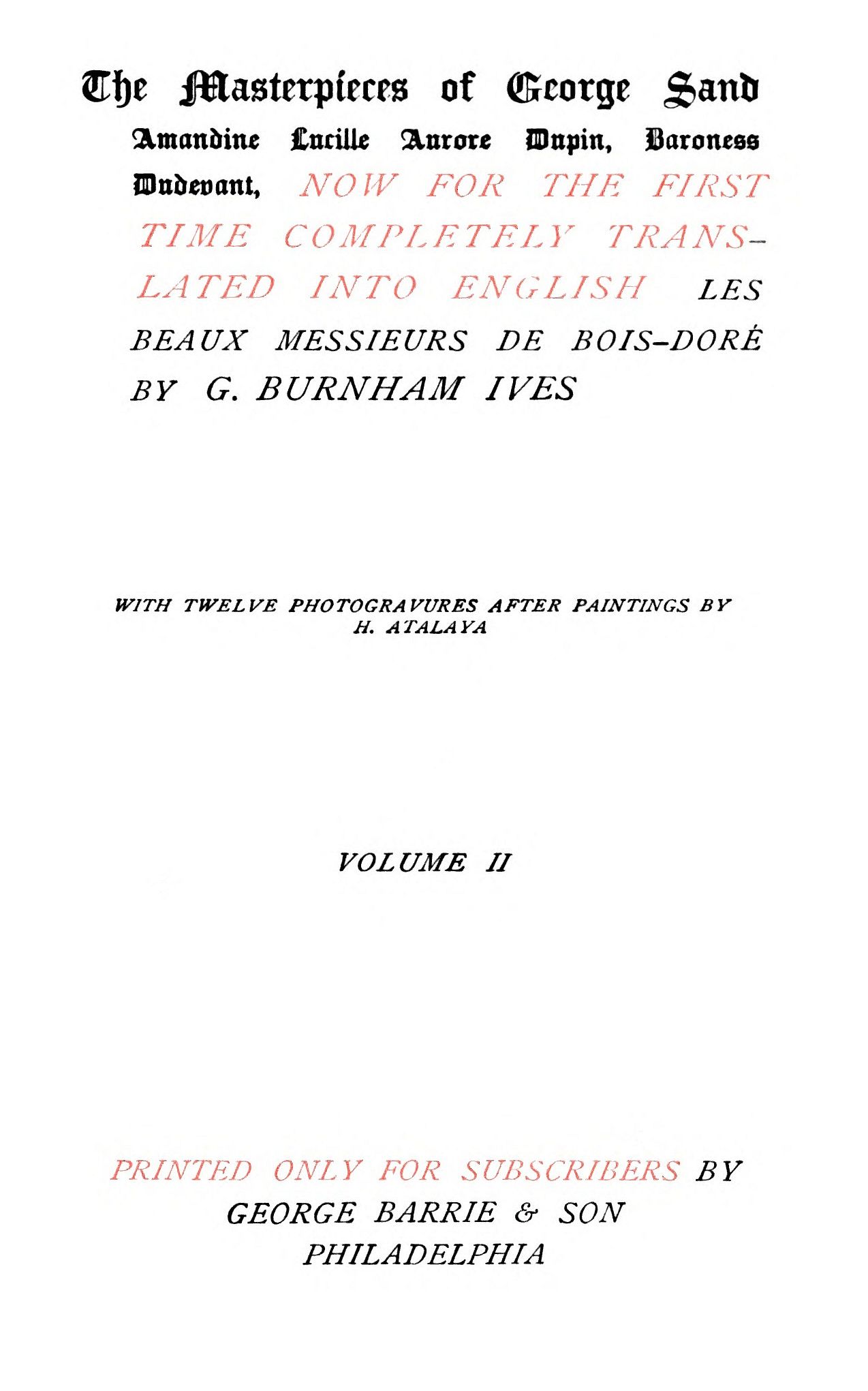 Les beaux messieurs de Bois-Doré Vol. 02 (of 2)