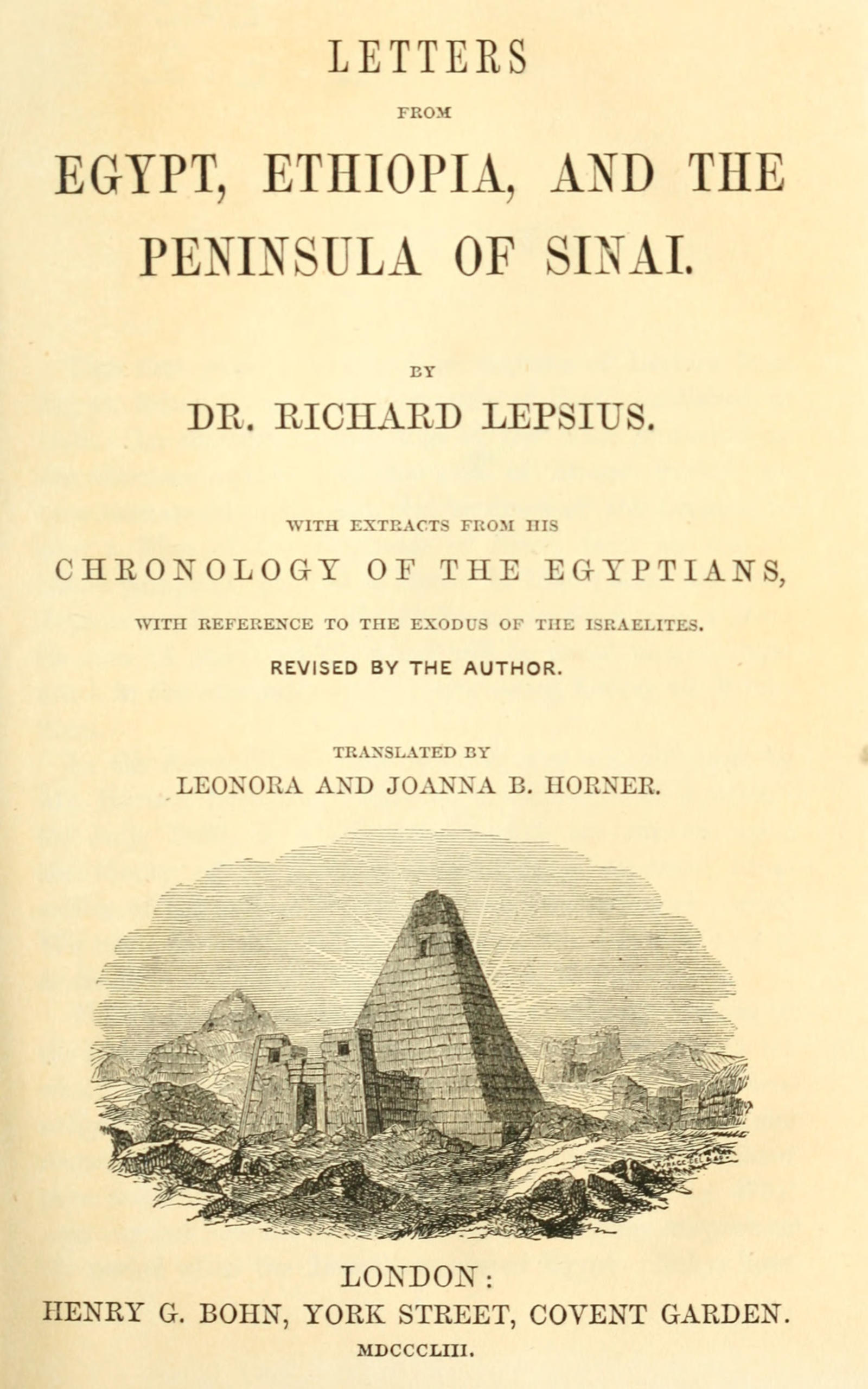 Letters from Egypt, Ethiopia, and the peninsula of Sinai