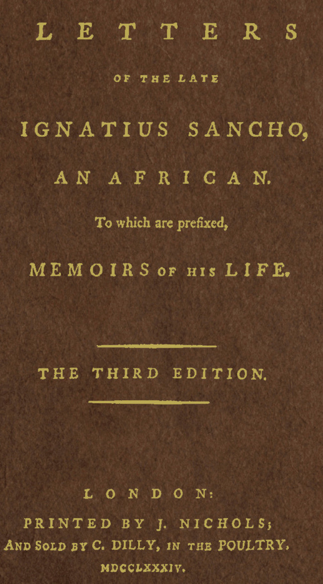 Letters of the late Ignatius Sancho, an African
