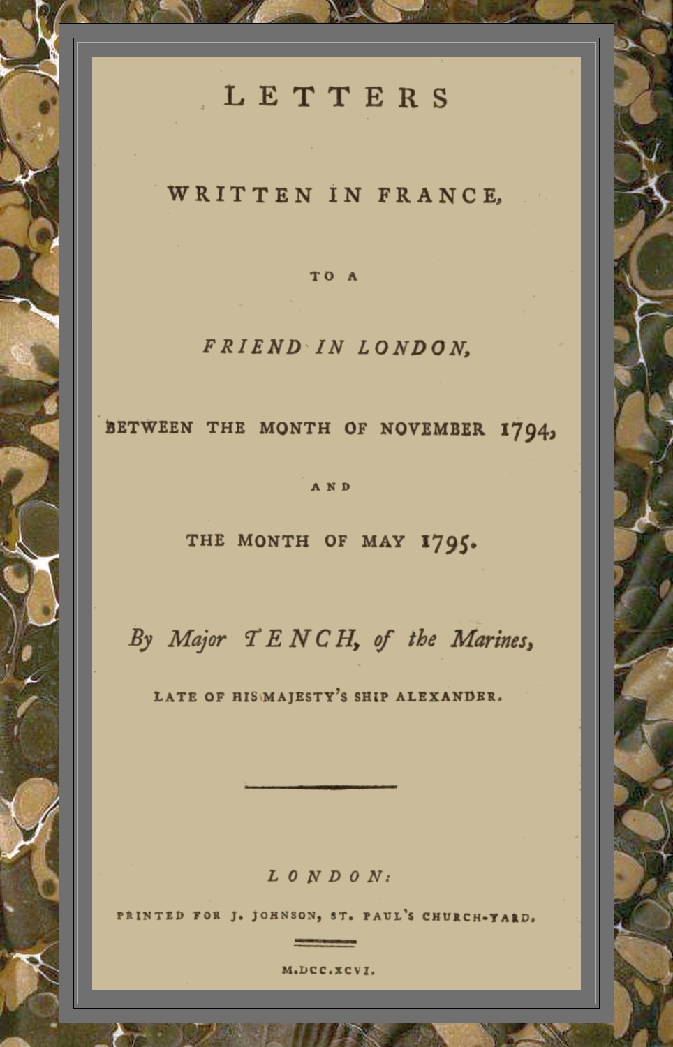 Letters written in France