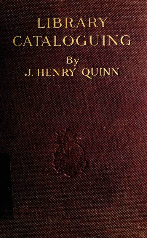 Library Cataloguing