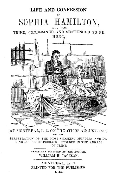 Life And Confession Of Sophia Hamilton