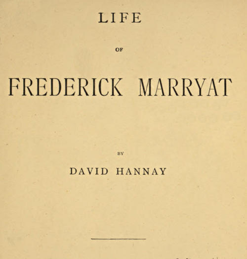 Life of Frederick Marryat