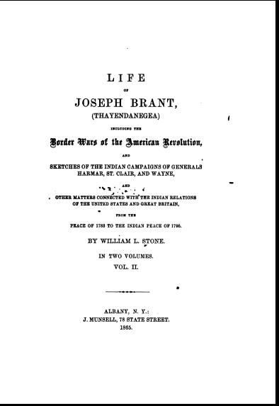 Life of Joseph Brant Vol. 2
