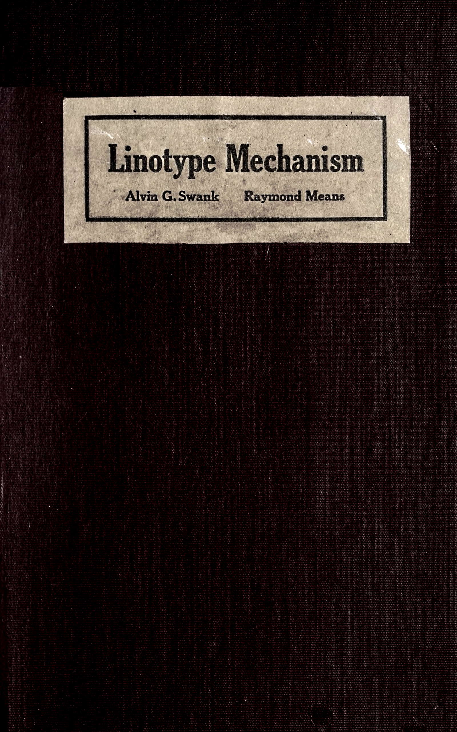 Linotype Mechanism