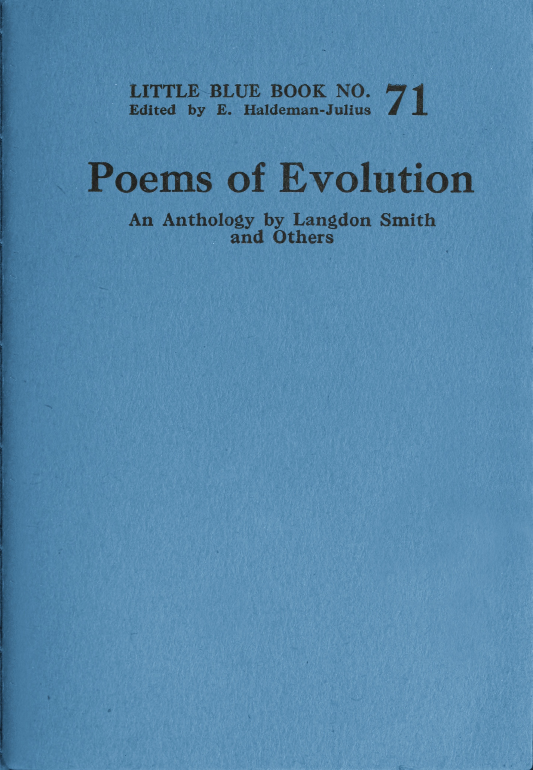 Little Blue Book No. 71