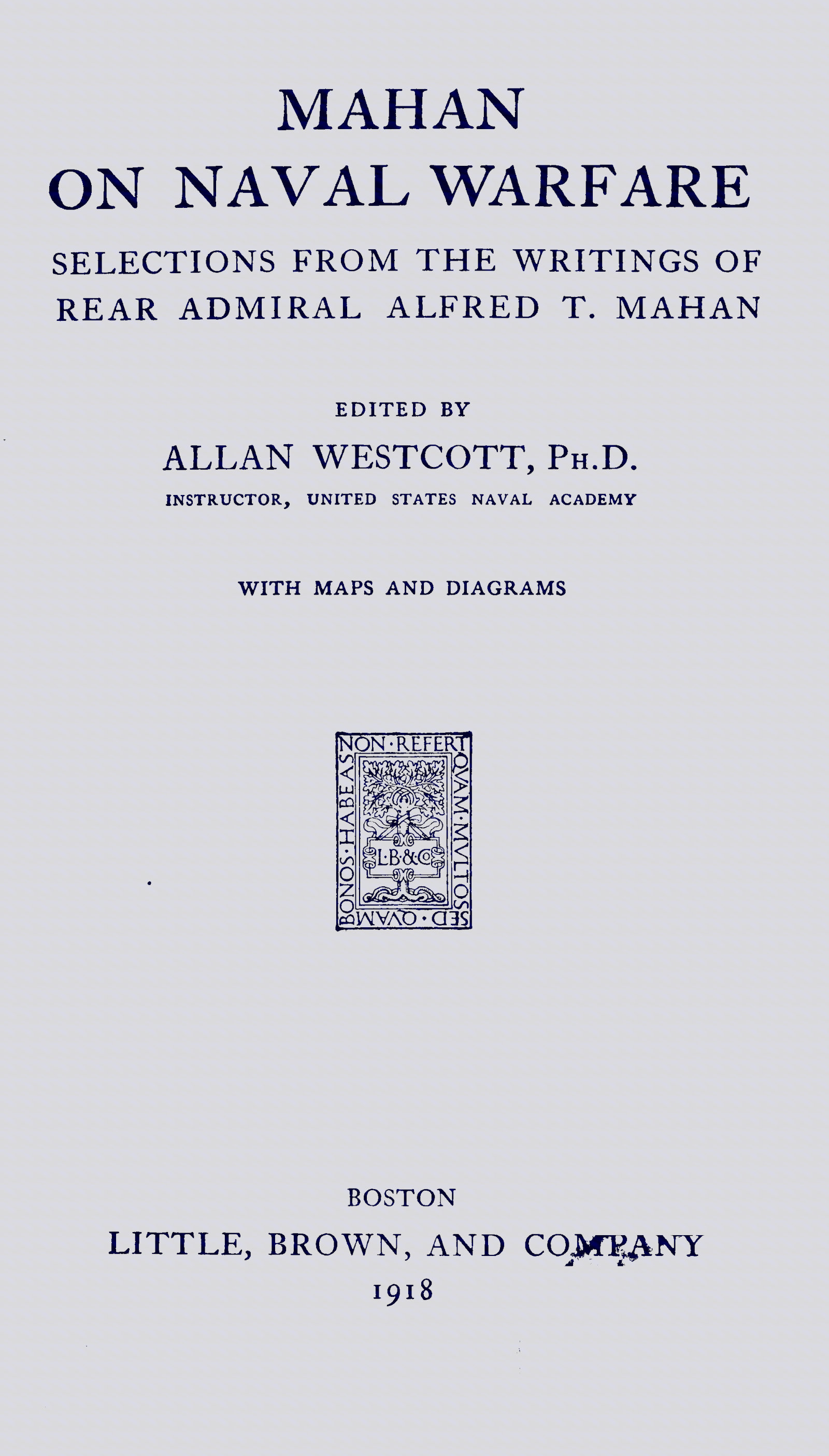 Mahan on Naval Warfare