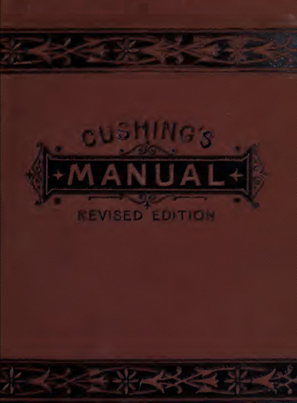 Manual of Parliamentary Practice