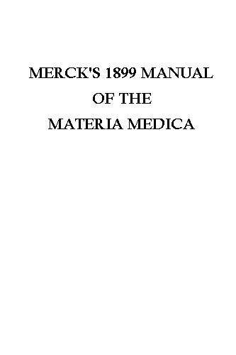 Merck's 1899 Manual