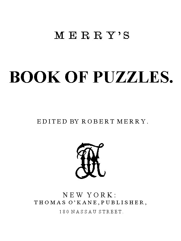 "Merry's Book of Puzzles"