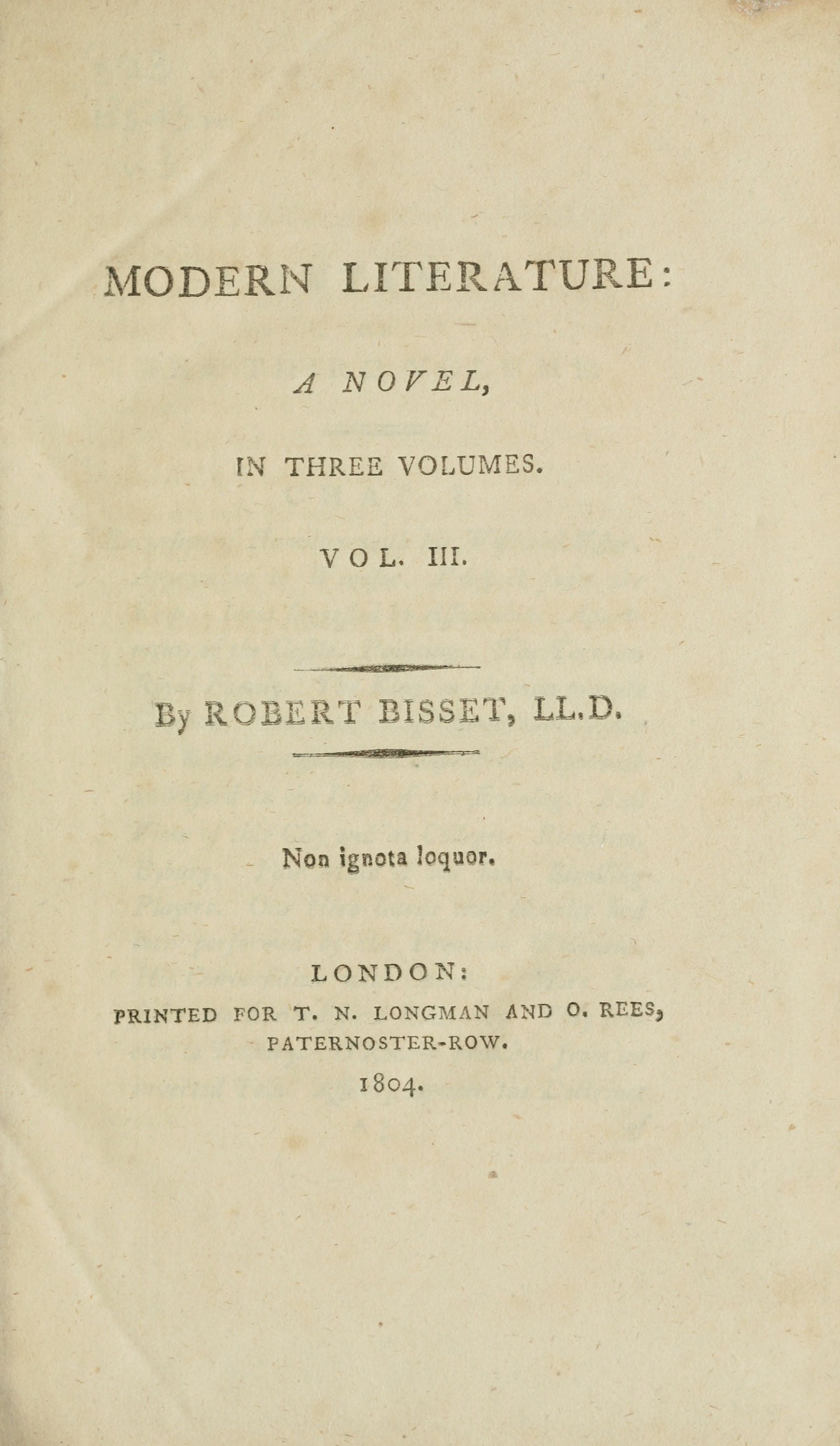 Modern literature