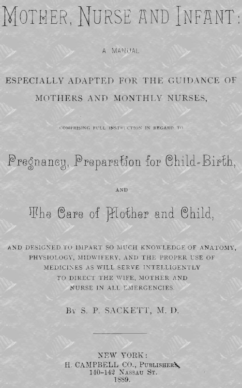 Mother, Nurse and Infant