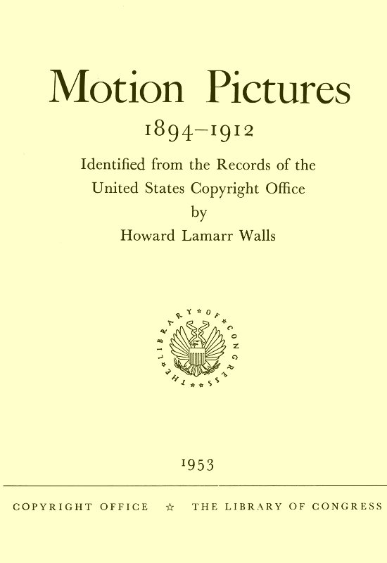 Motion Pictures 1894–1912
