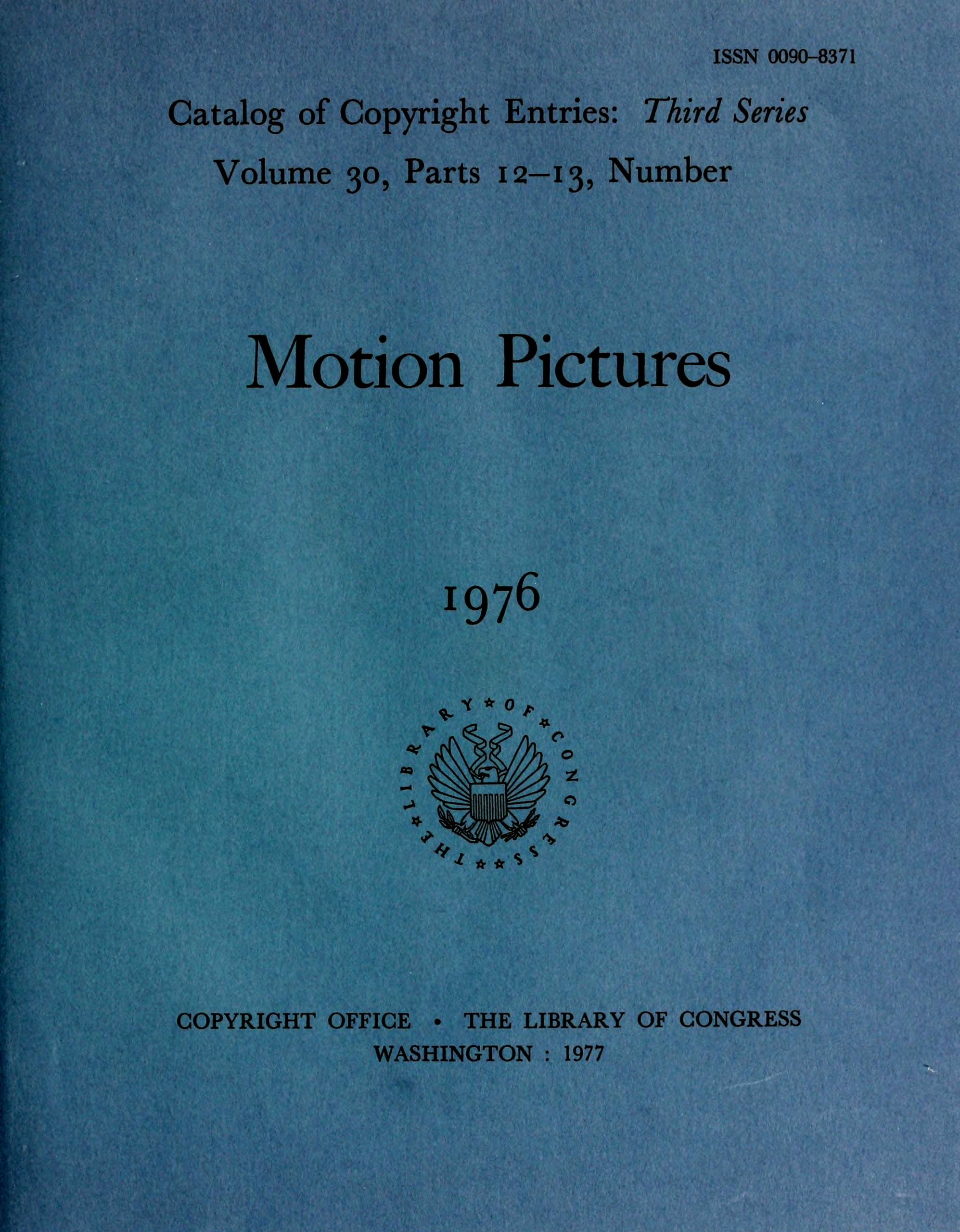 Motion Pictures and Filmstrips 1976