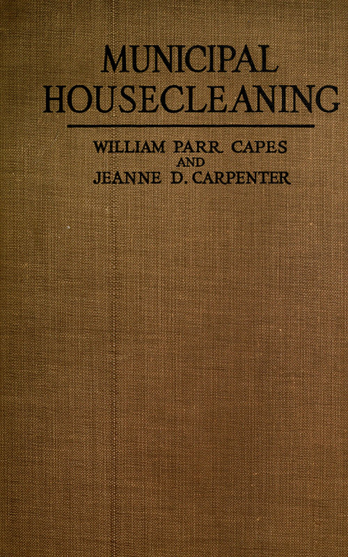 Municipal Housecleaning