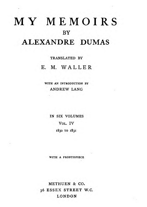My Memoirs, volume 4