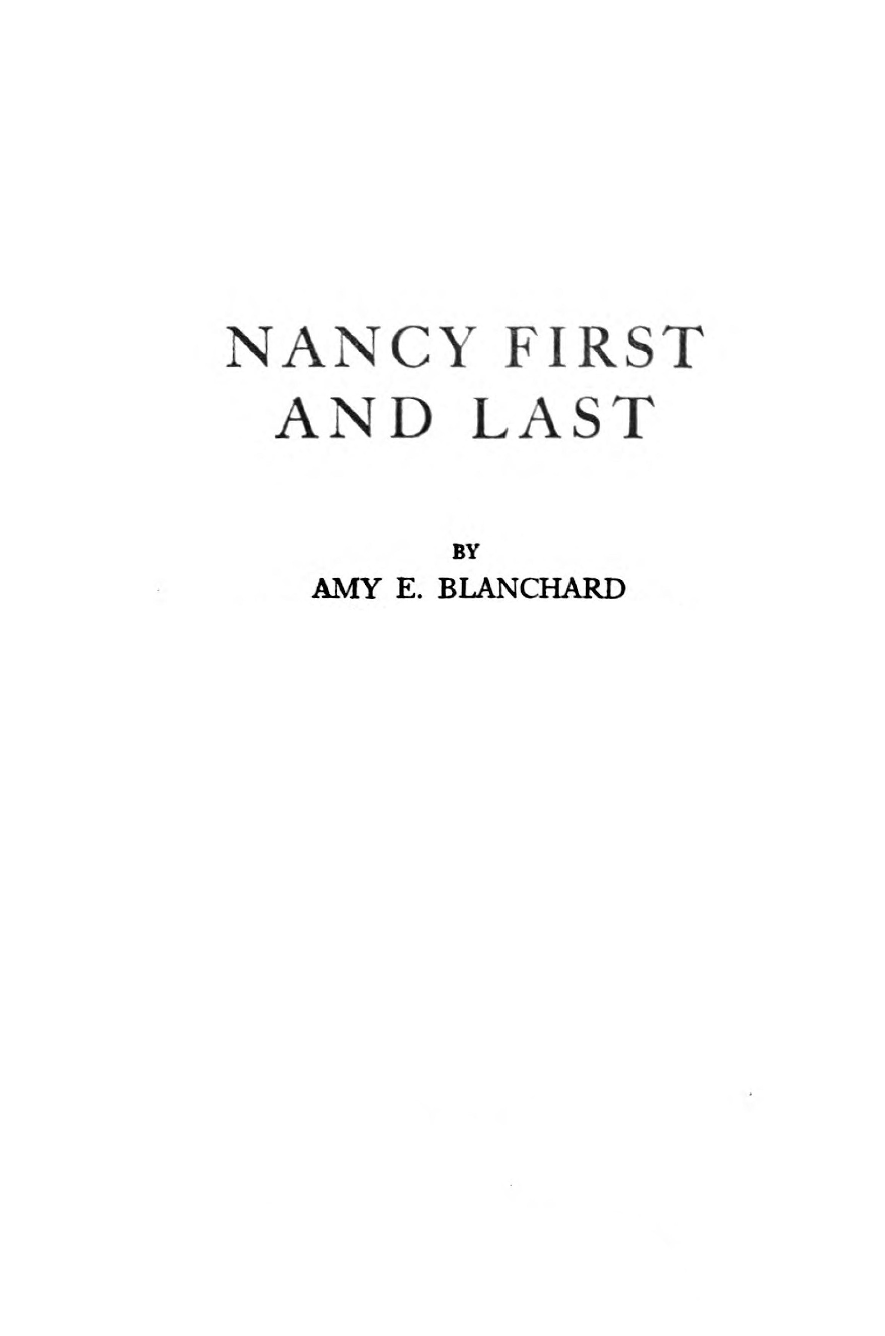 Nancy First and Last