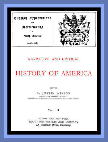Narrative and Critical History of America, Vol. III (of 8)