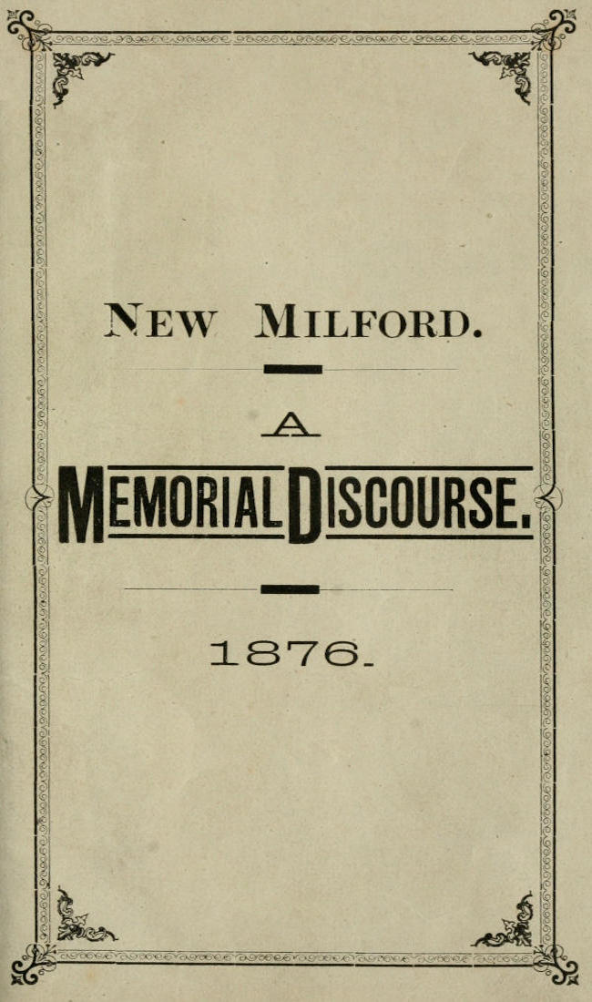 New Milford. A Memorial Discourse. 1876