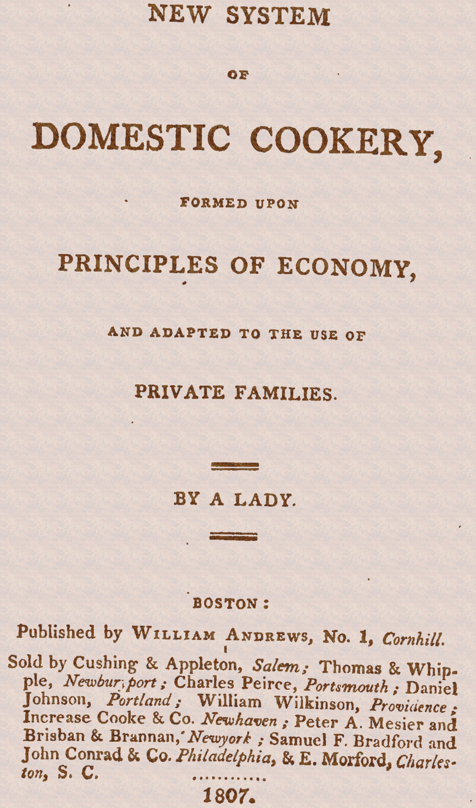 New system of domestic cookery