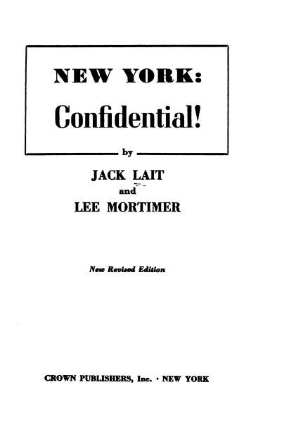 New York: confidential!