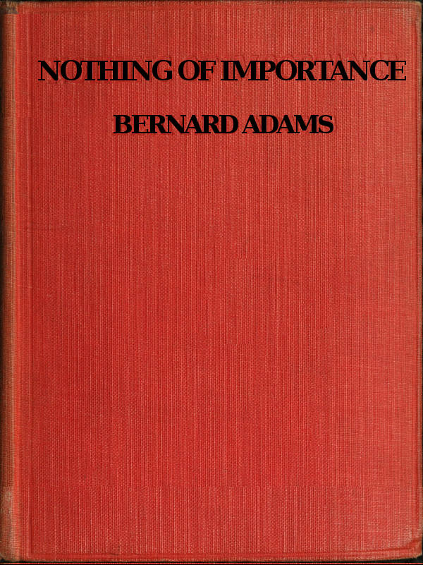 Nothing of Importance: a record of eight months at the front with a Welsh battalion, October, 1915, to June, 1916