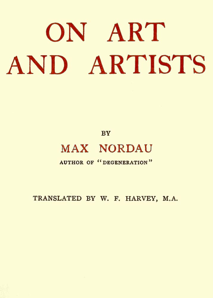 On art and artists
