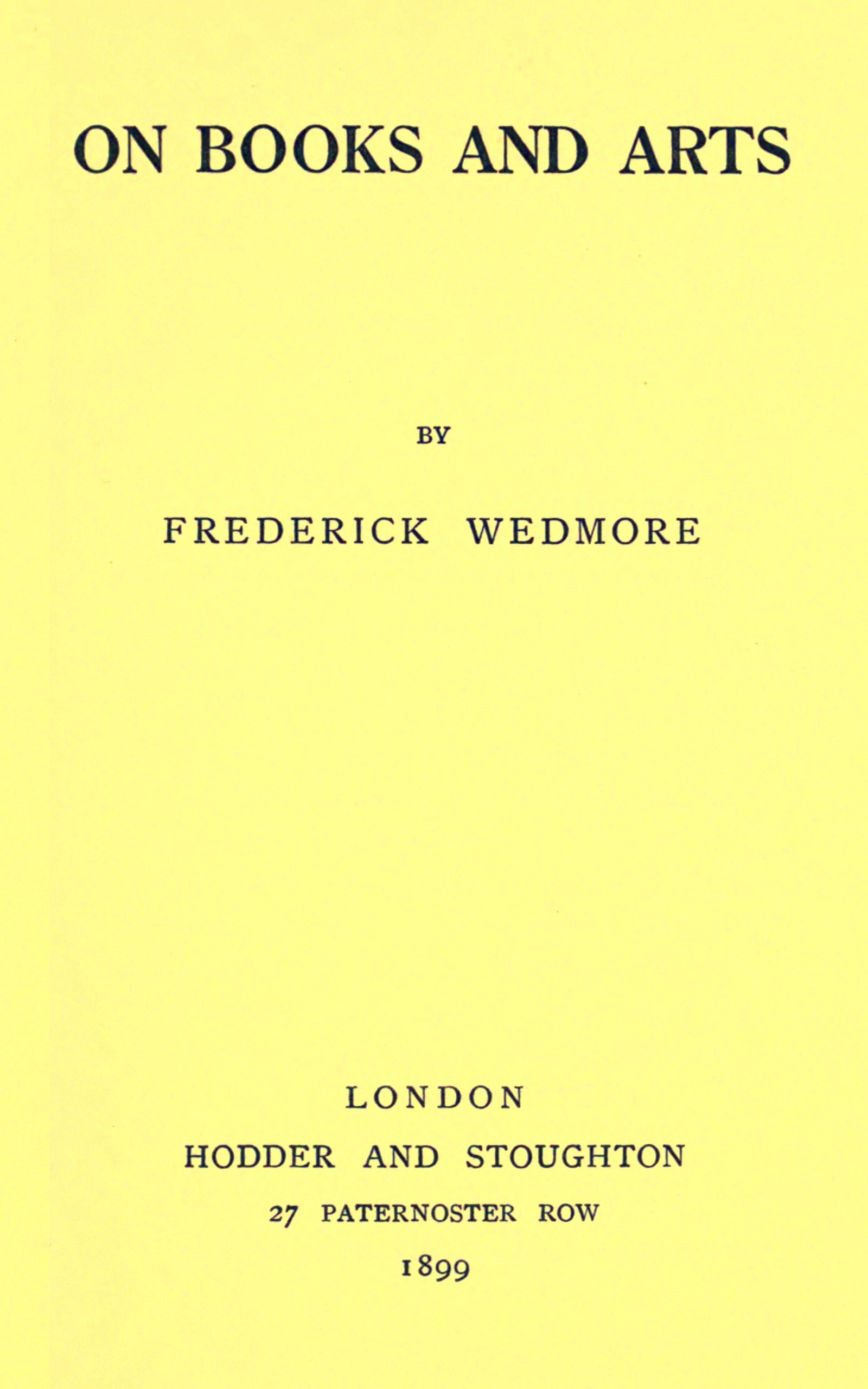 On Books and Arts