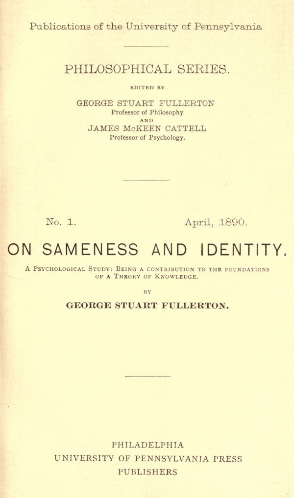 On Sameness and Identity