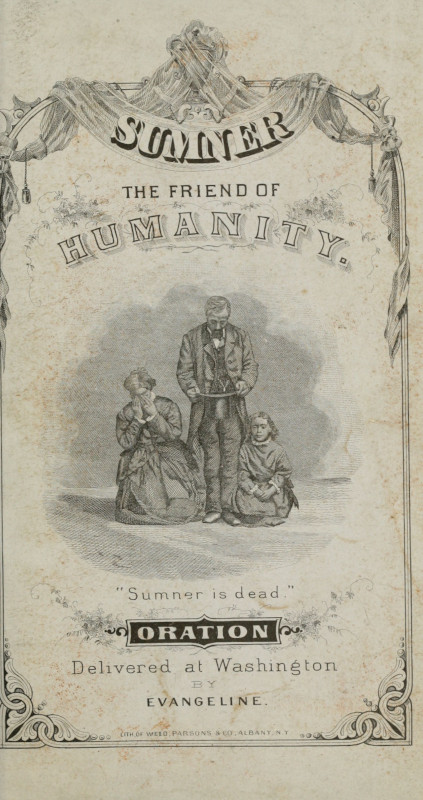 Oration on Charles Sumner, Addressed to Colored People