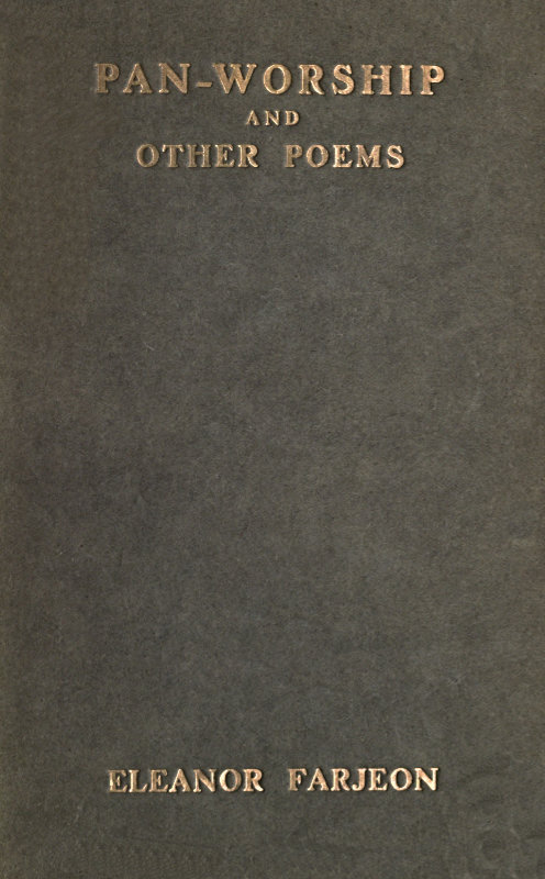 Pan-Worship and Other Poems