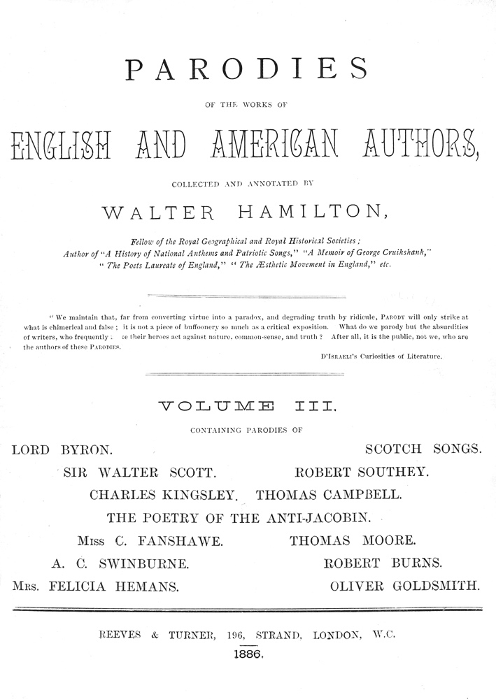 Parodies, Volume 3