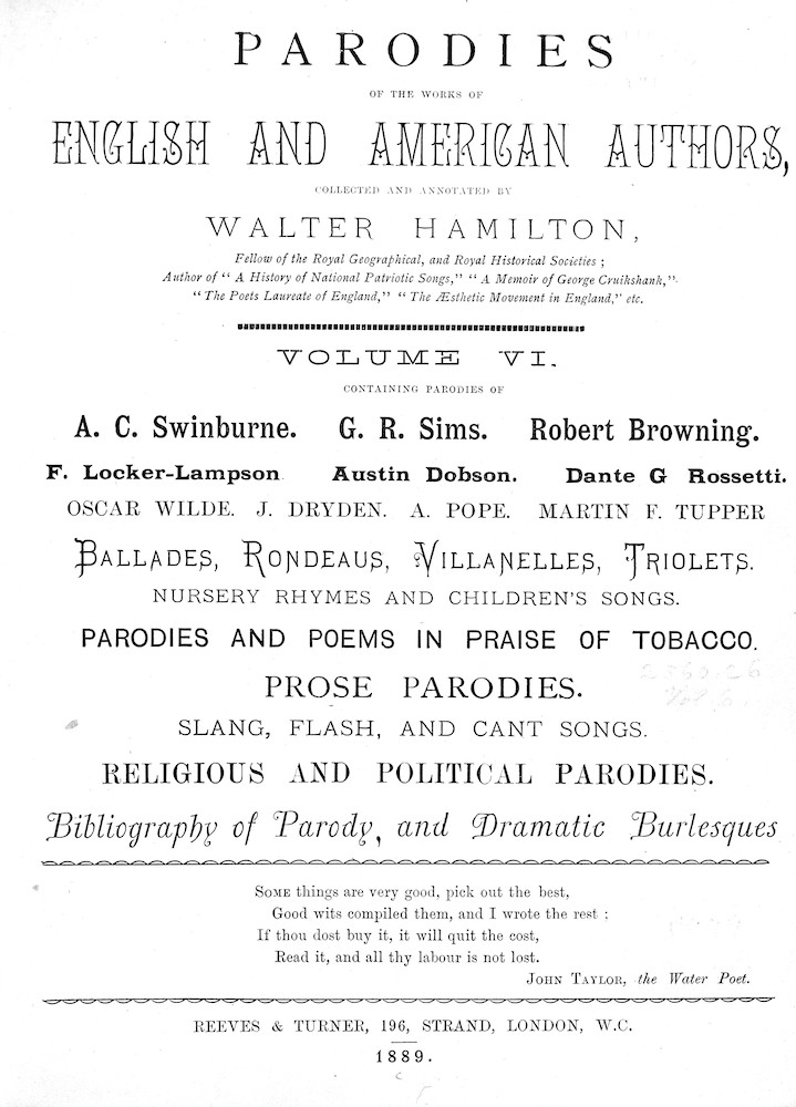 Parodies, Volume 6