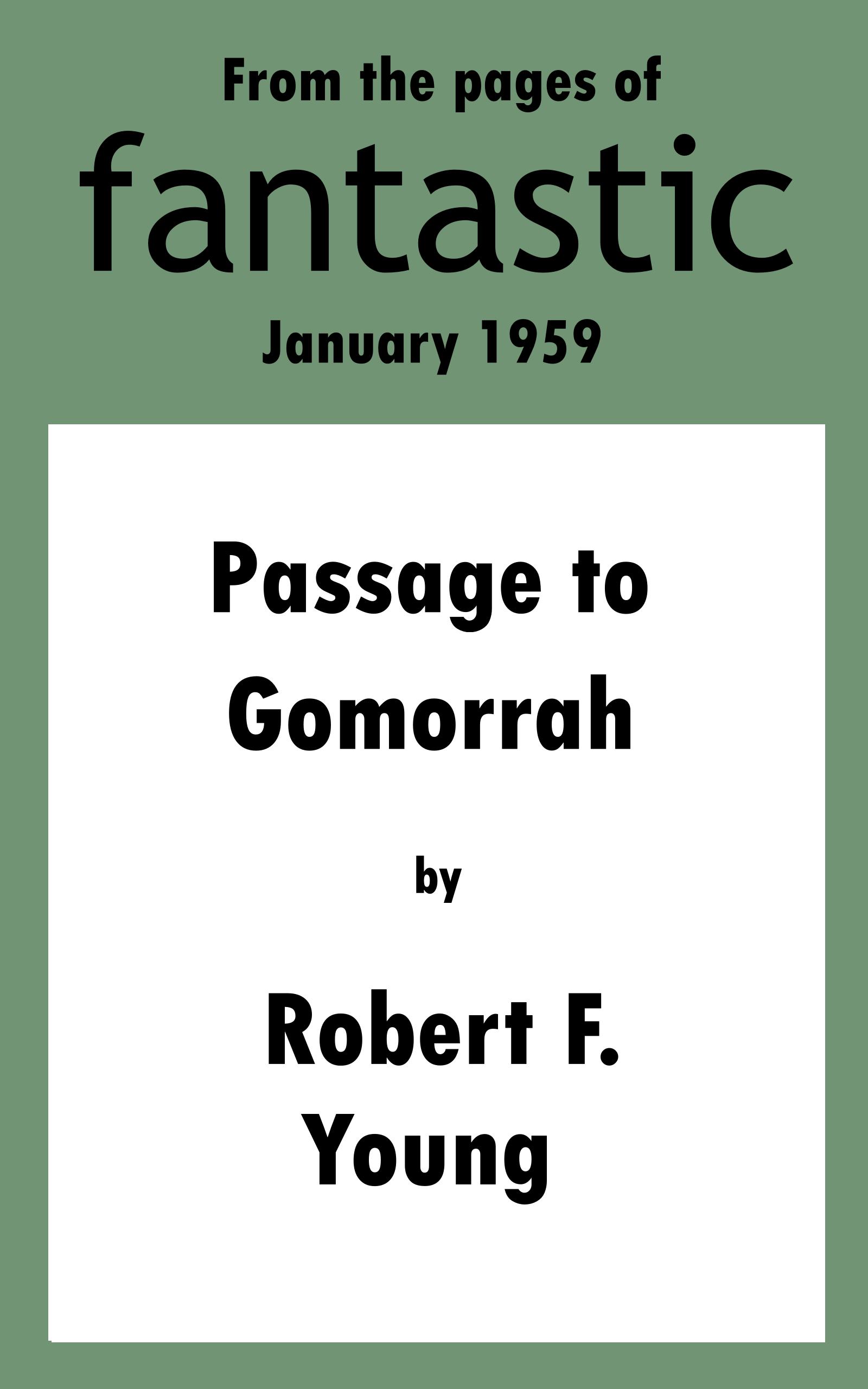 Passage To Gomorrah