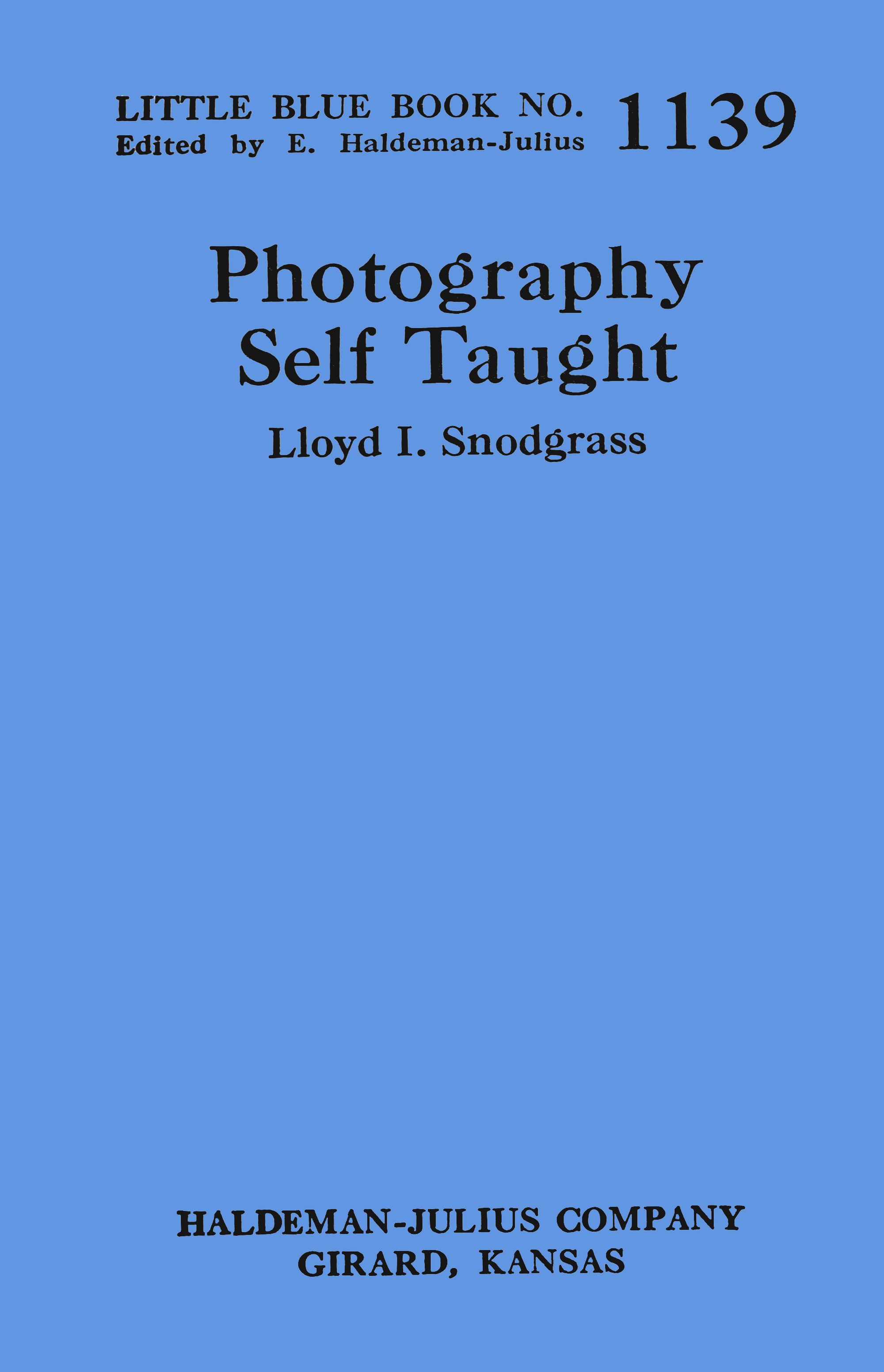 Photography Self Taught