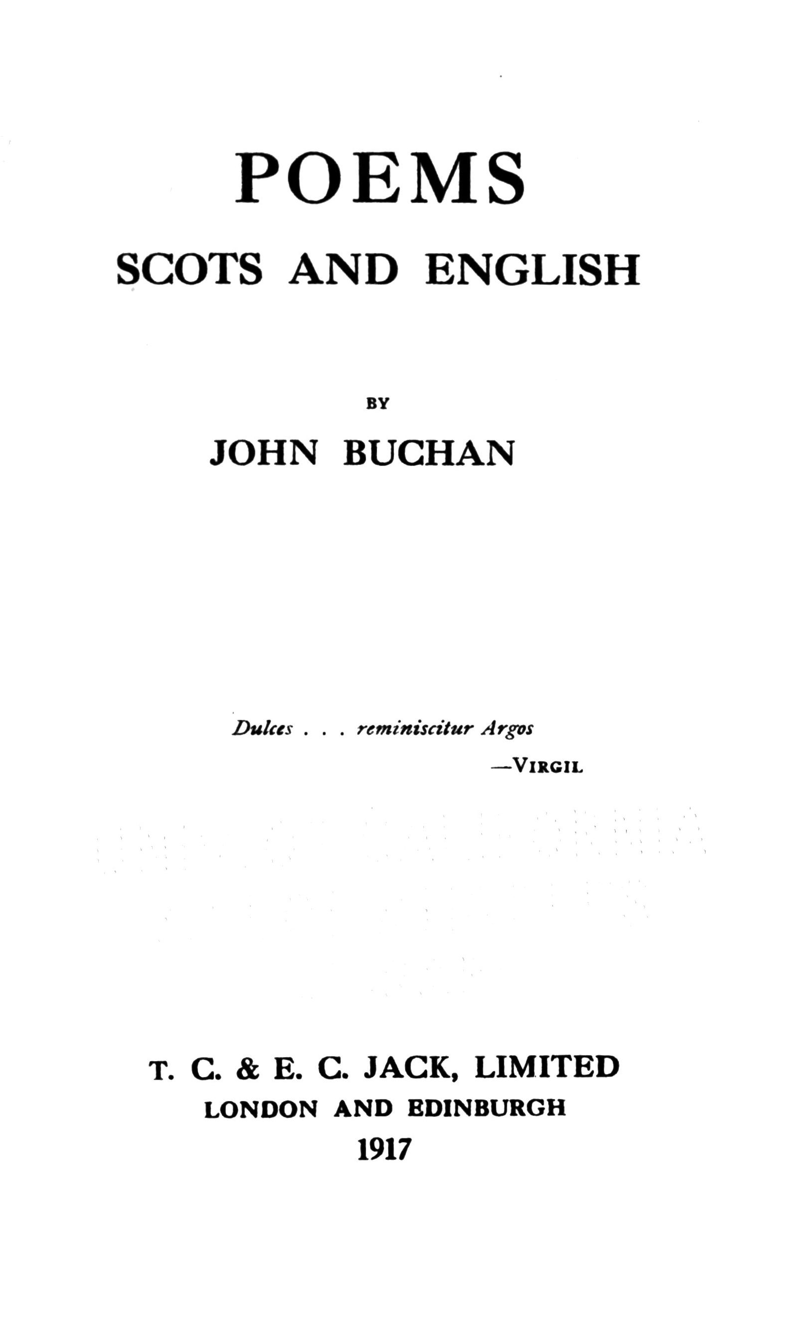 Poems Scots and English