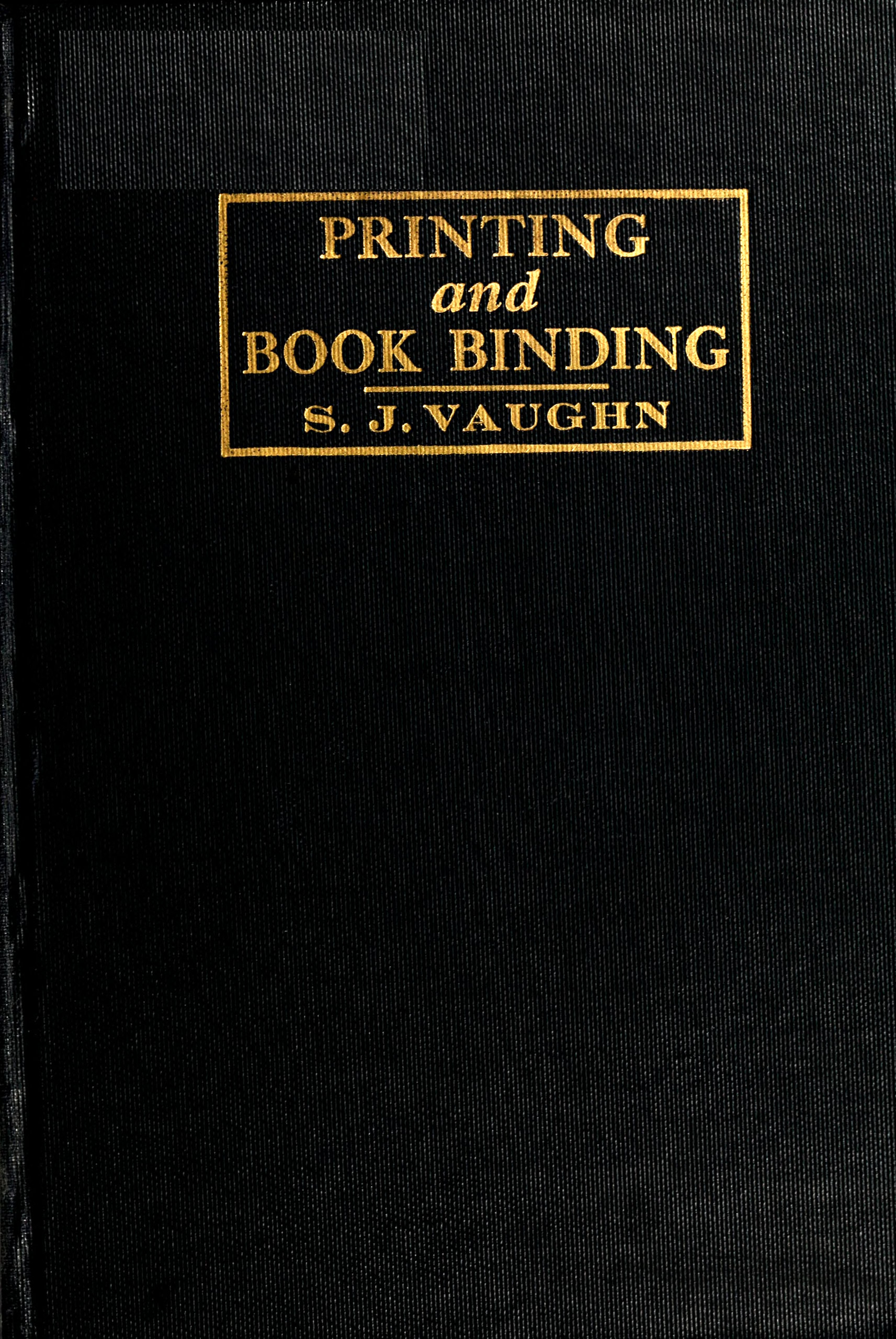 Printing and Bookbinding for Schools