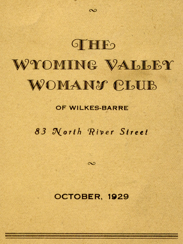 Program for October 1929