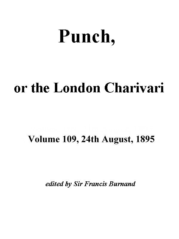 Punch, or the London Charivari, August 24th, 1895