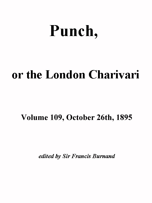 Punch, or the London Charivari, October 26th, 1895