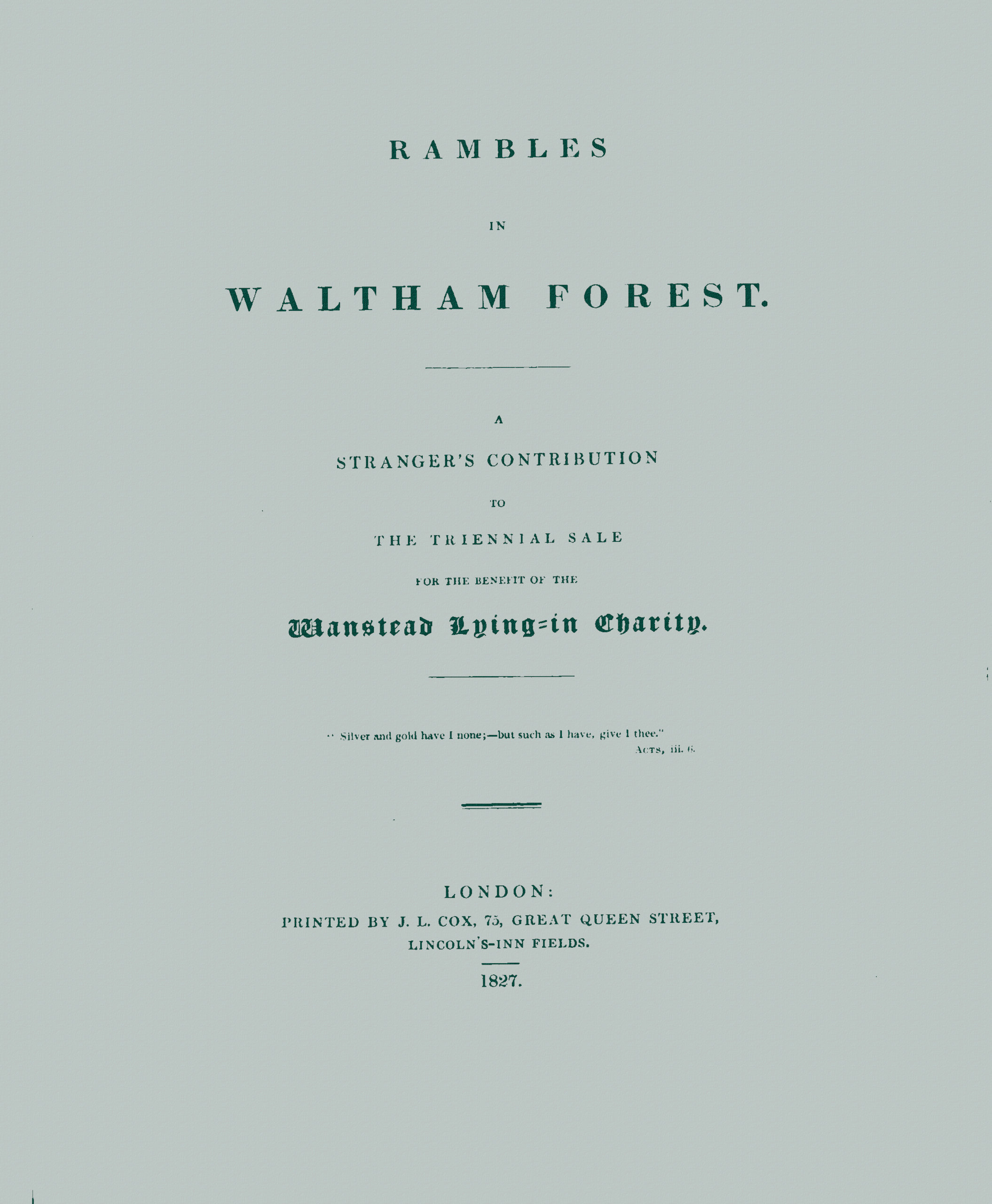 Rambles in Waltham Forest