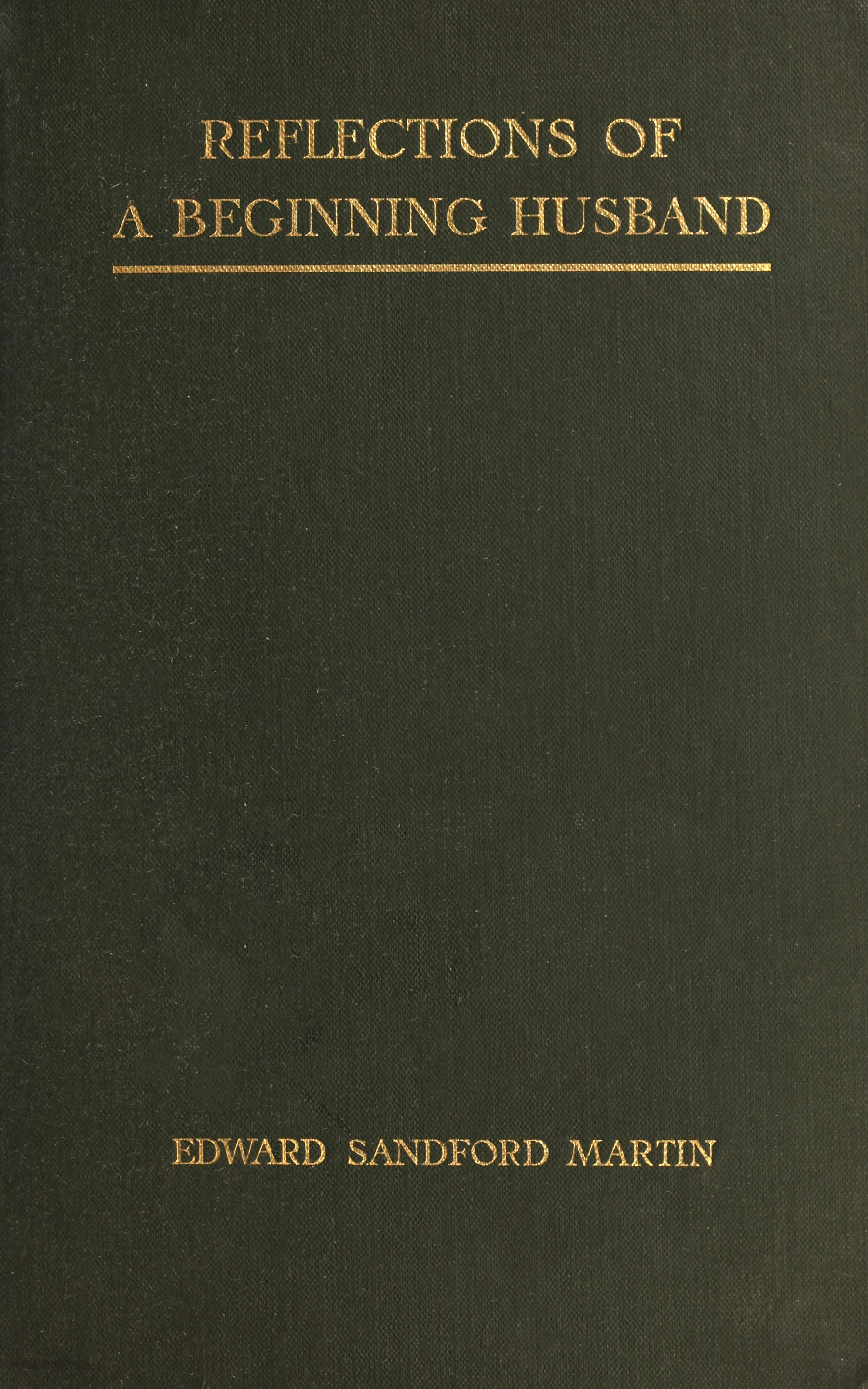 Reflections of a beginning husband